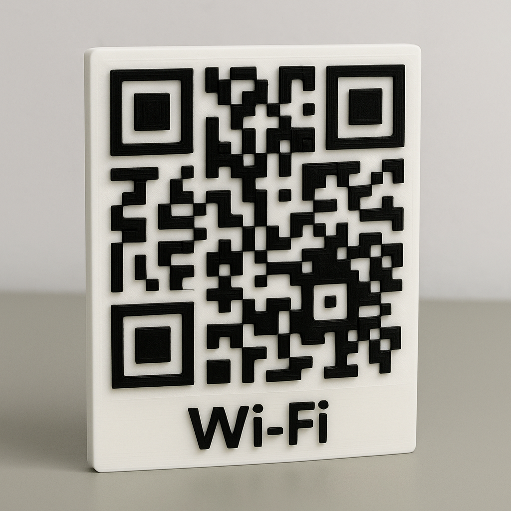 Custom 3D Printed QR Code Sign [10 Items]
