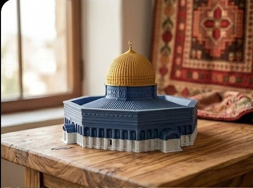 The Dome of the Rock Architectural Model - A Landmark of Heritage on Your Desk