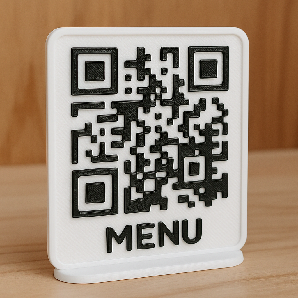 Custom 3D Printed QR Code Sign [10 Items]