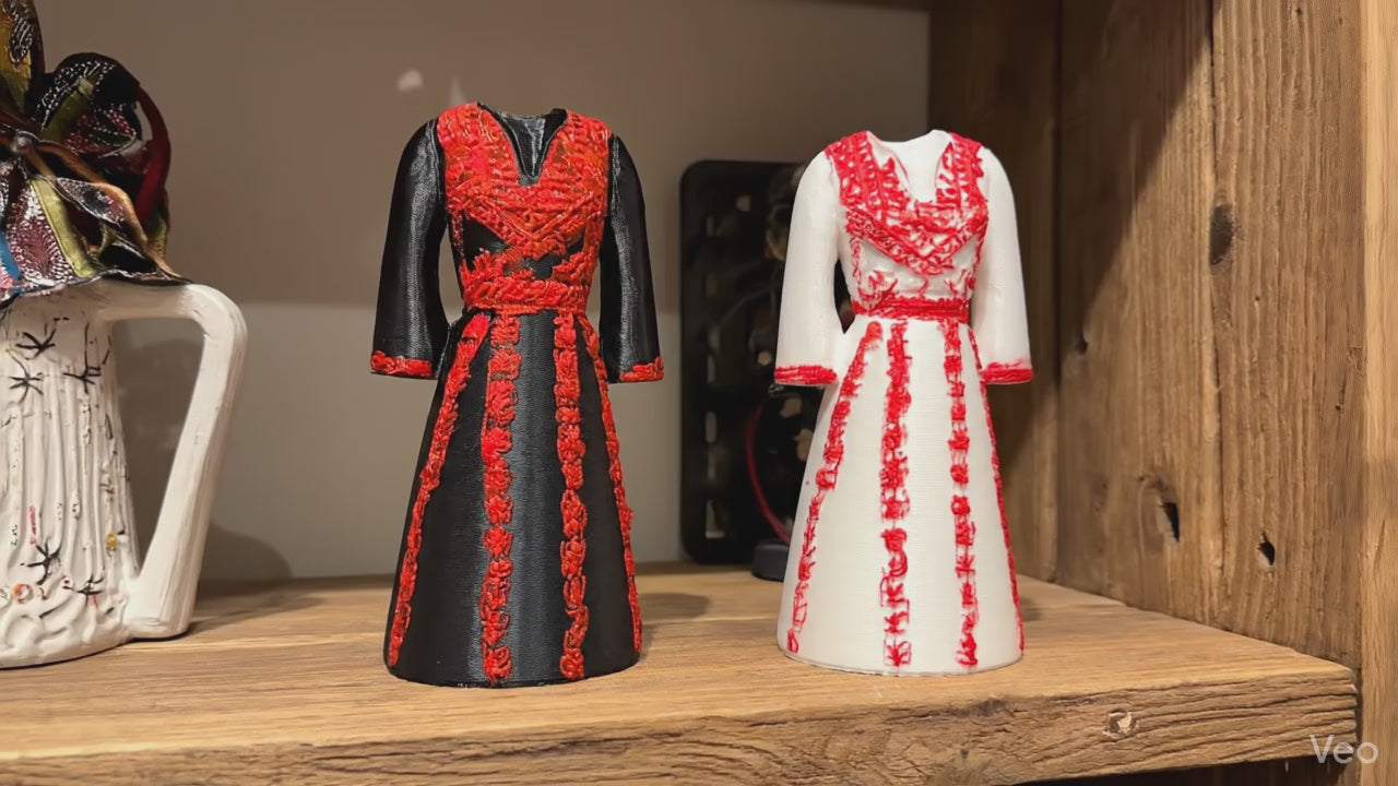 "Heritage in Harmony" – Palestinian Thobe Figurine Kit – Paint Your Own Heritage