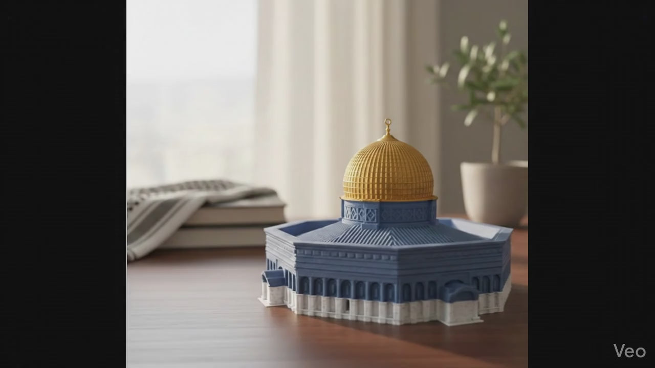 The Dome of the Rock Architectural Model - A Landmark of Heritage on Your Desk