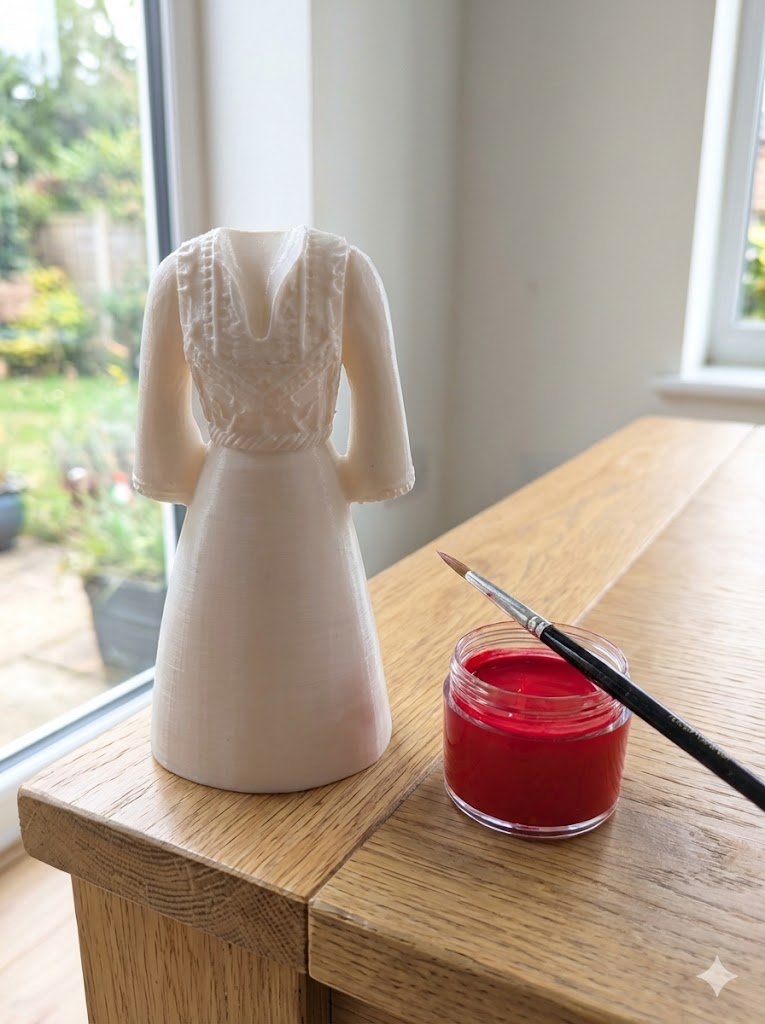 "Heritage in Harmony" – Palestinian Thobe Figurine Kit – Paint Your Own Heritage