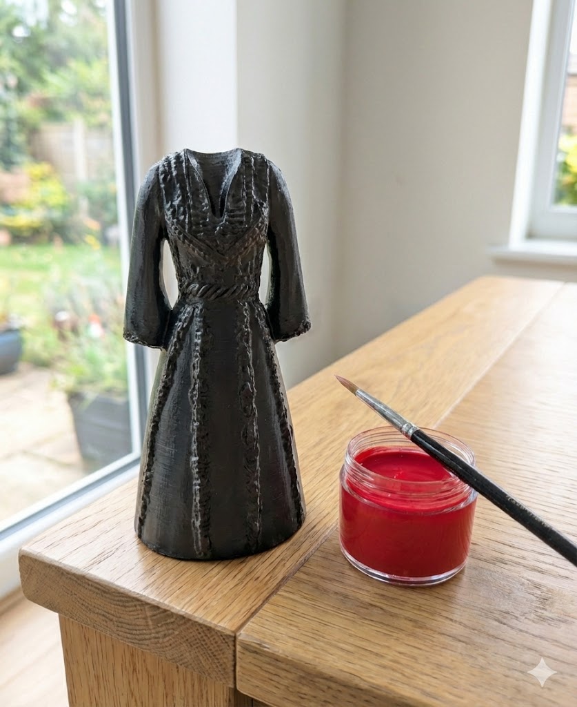 "Heritage in Harmony" – Palestinian Thobe Figurine Kit – Paint Your Own Heritage